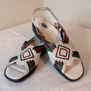 Sandal’s by Dr. Scholl’s. Size 7.  Colors- White, Burgandy, Blue and Green *NEW*